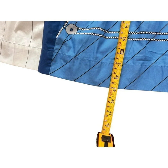 J. Crew Tie Front Cotton Poplin Midi Ratti Regatta Print Dress size 0 - Picture 6 of 13